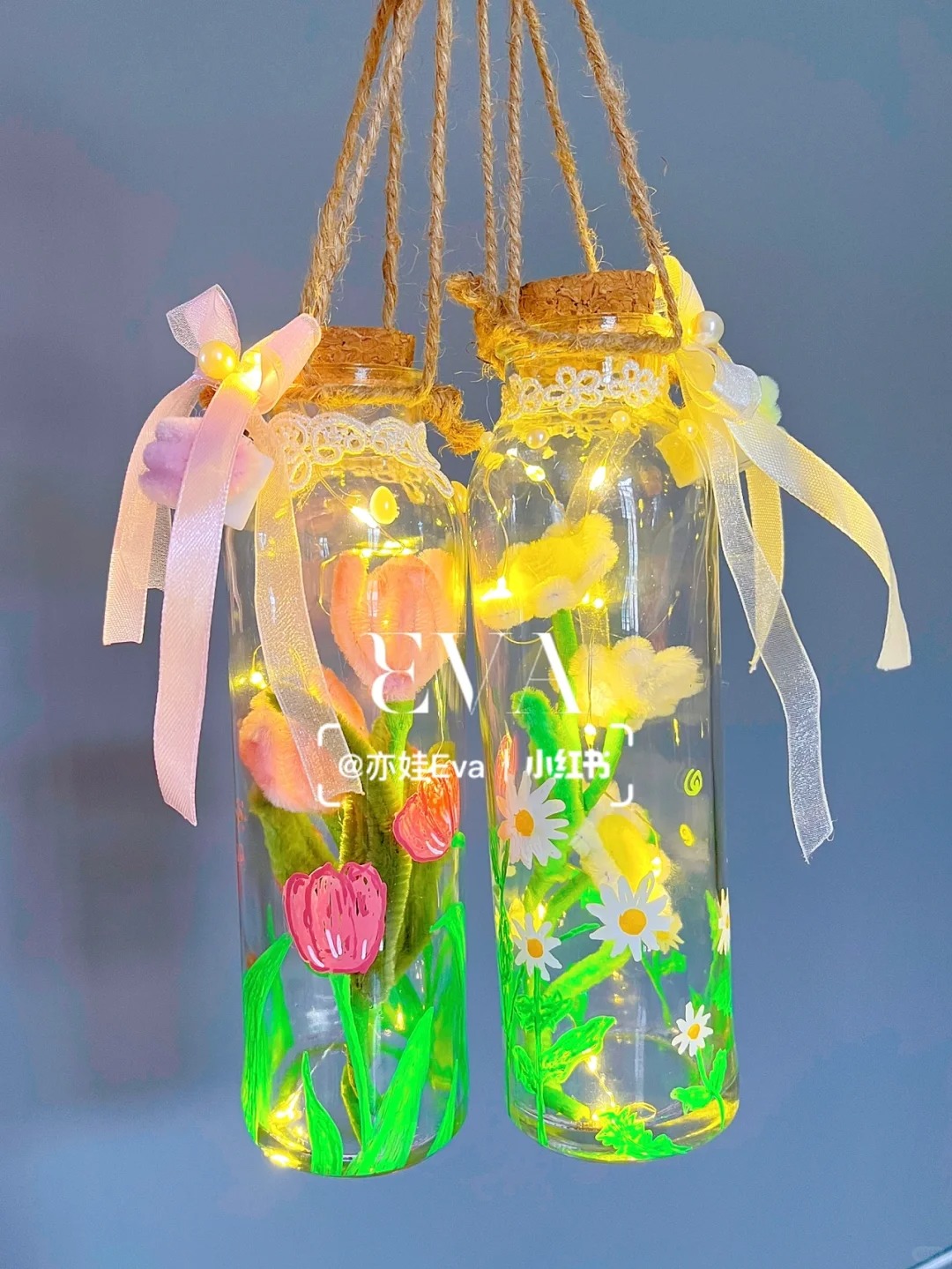 原创 | 玻璃瓶提灯🌷中秋节花灯